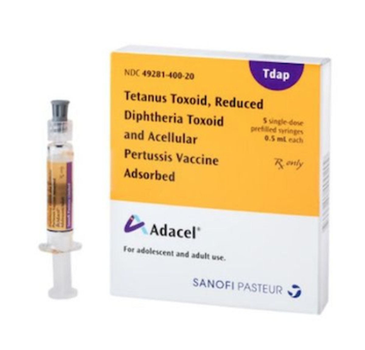 ADACEL prefilled syringe 0.5 mL, 5-pack by Sanofi Pasteur